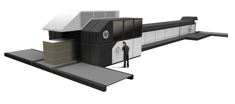 HP:n PageWide C500 -painokoneen demokuva.