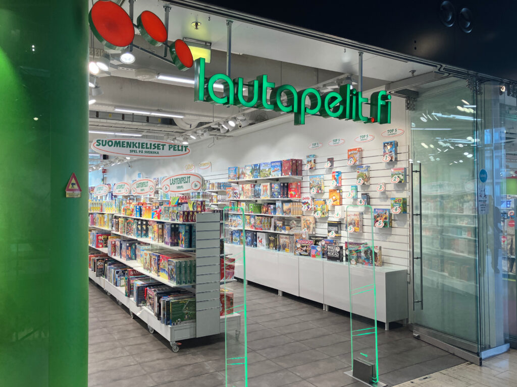 Lautapelit.fin myymälä Helsingissä.