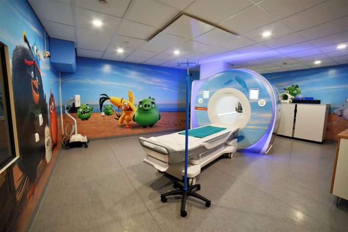 Angry Birds -tulosteet ilahduttavat pieniä potilaita